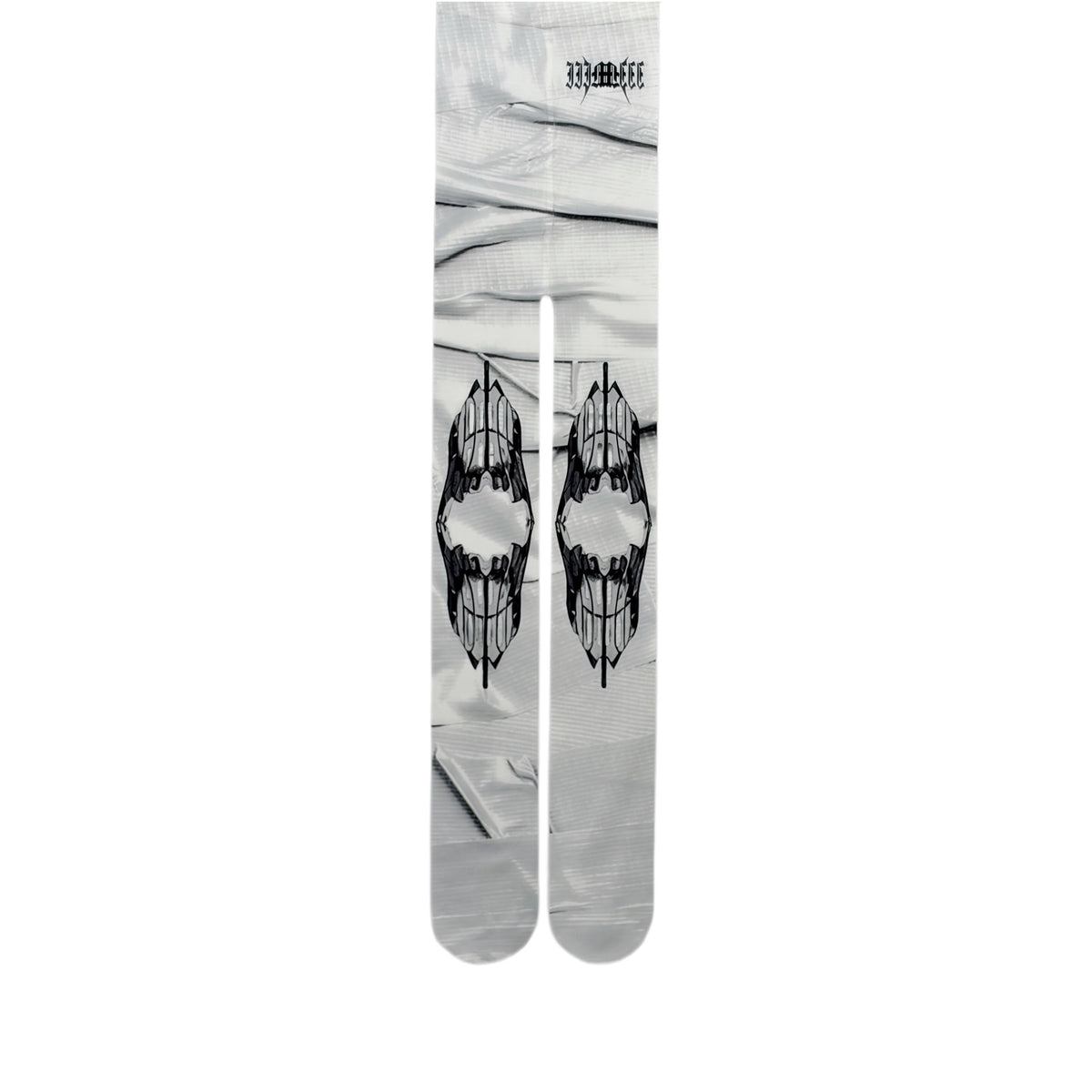IIIMIII Darktotem/White print stockings 8