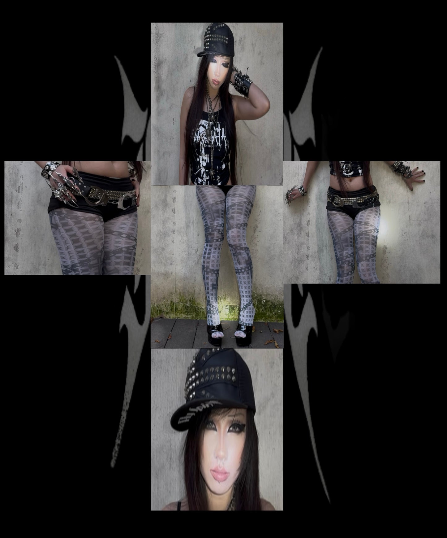 IIIMIII Whitetotem printed stockings5