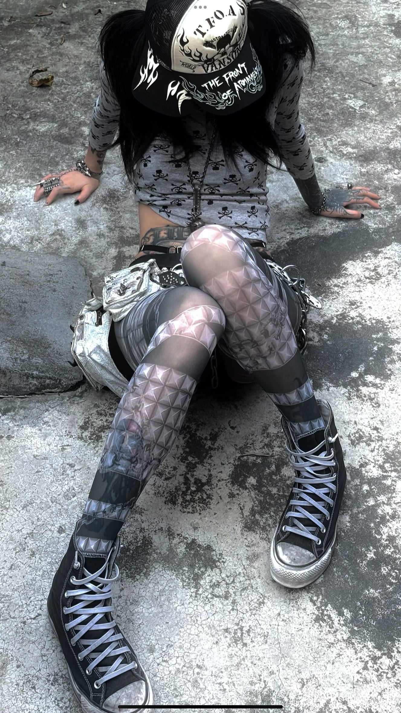 IIIMIII Darktotem print stockings5