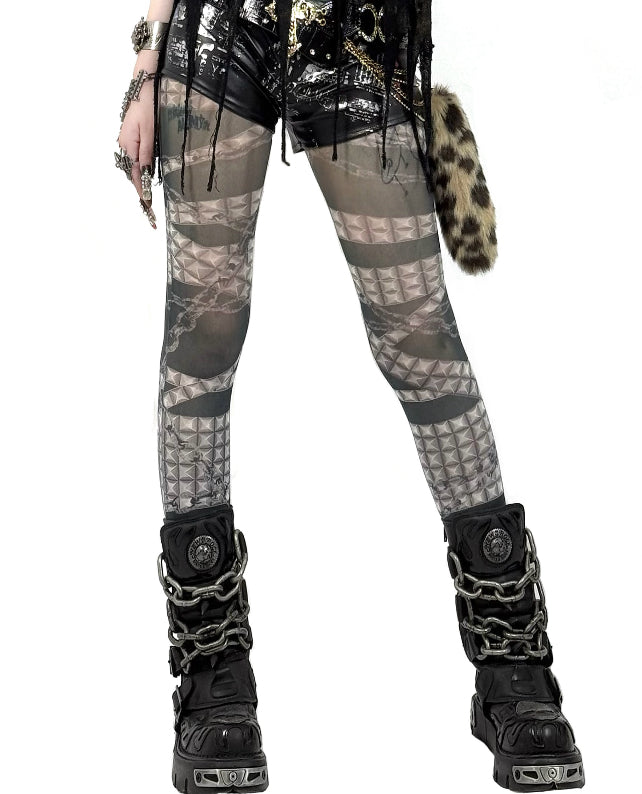 IIIMIII Darktotem print stockings5 – iiimiii