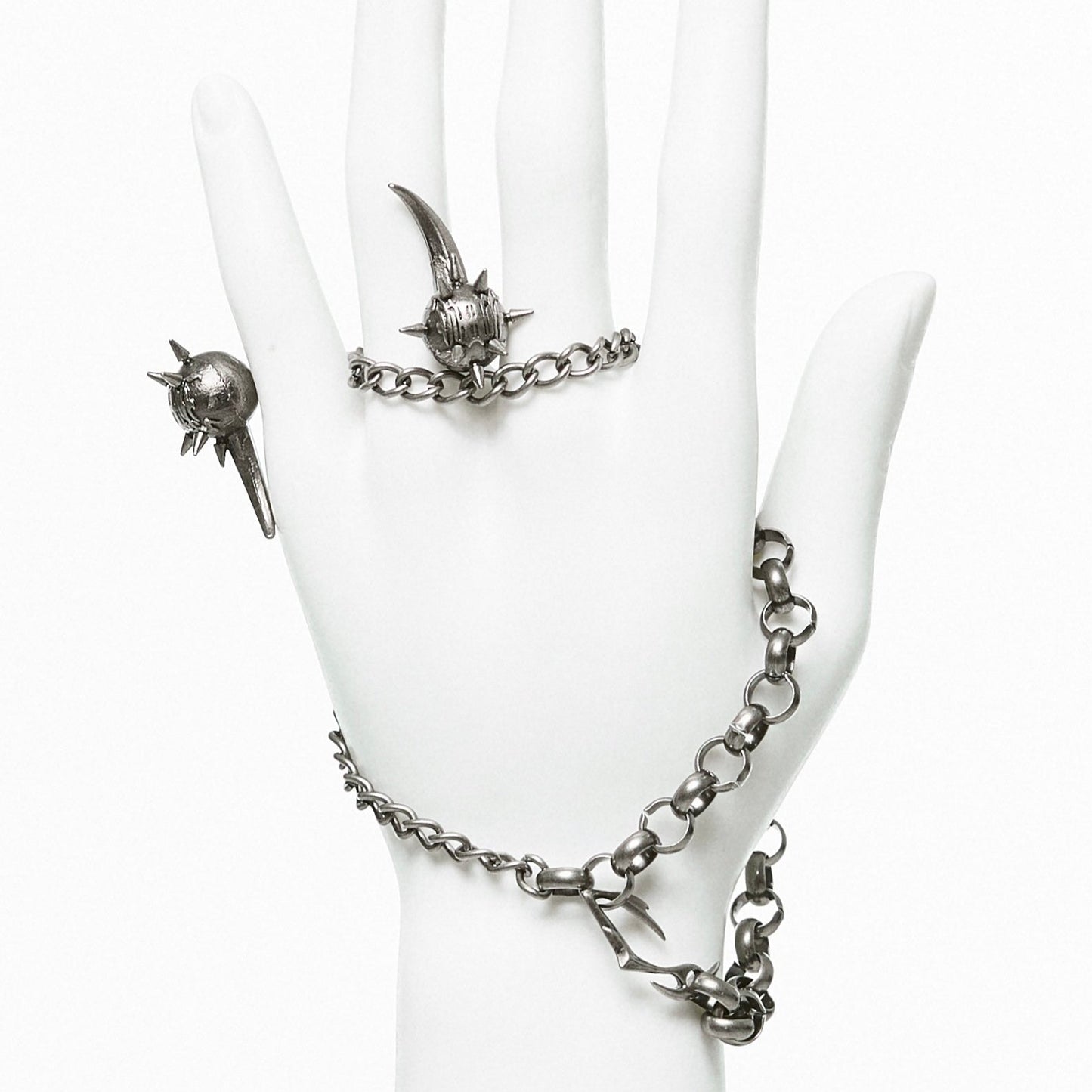 IIIMIII BrokenWeb One piece ring chain