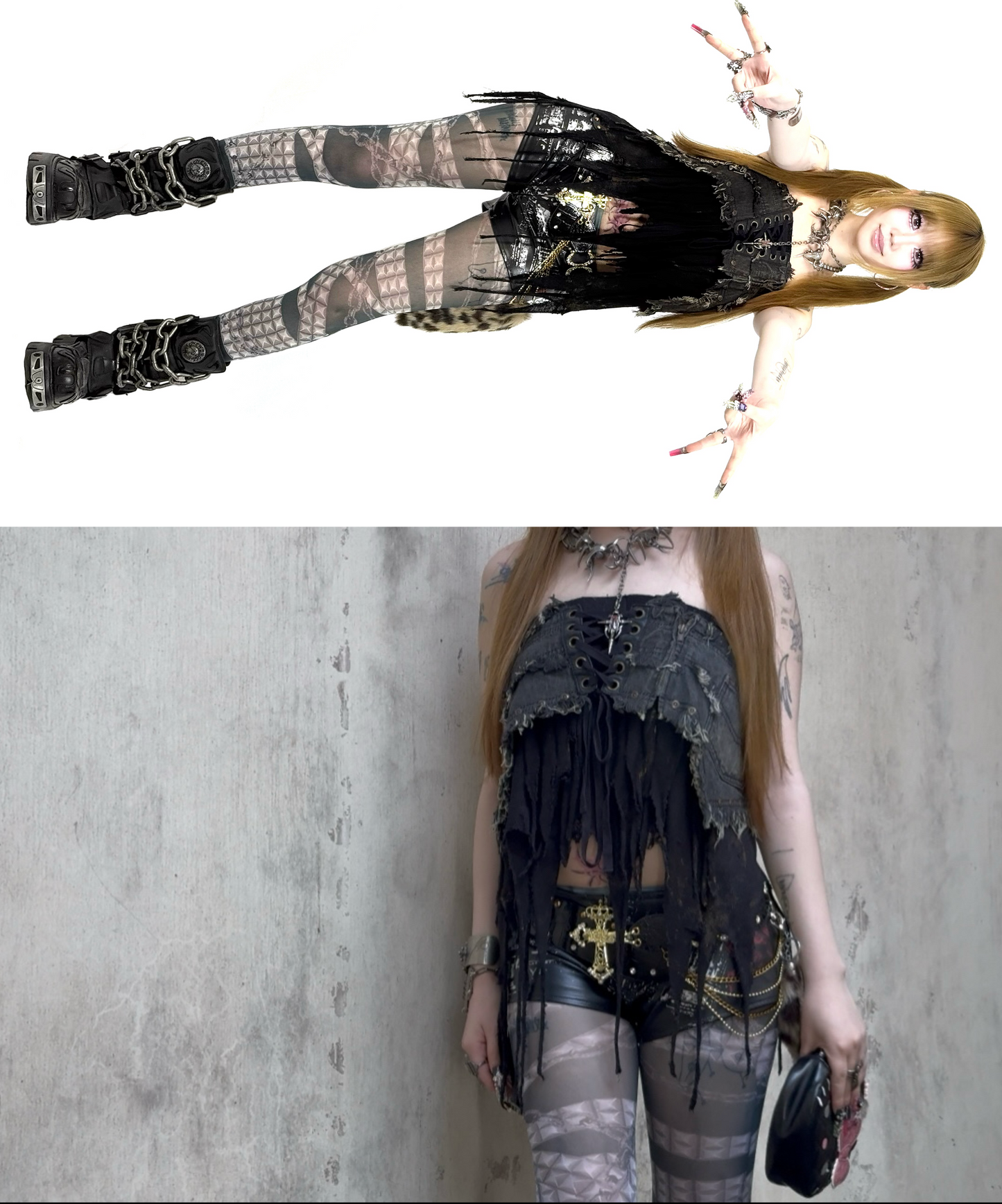 IIIMIII Darktotem print stockings5