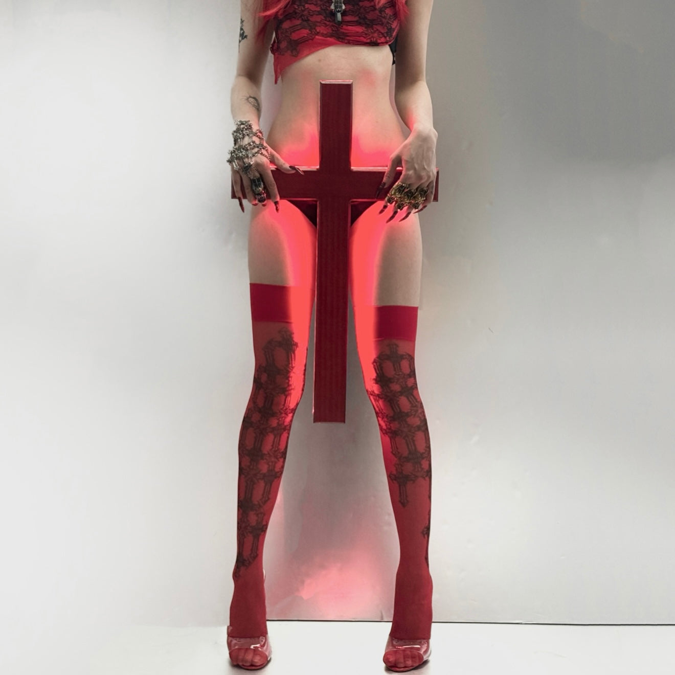 IIIMIII Red Stockings3