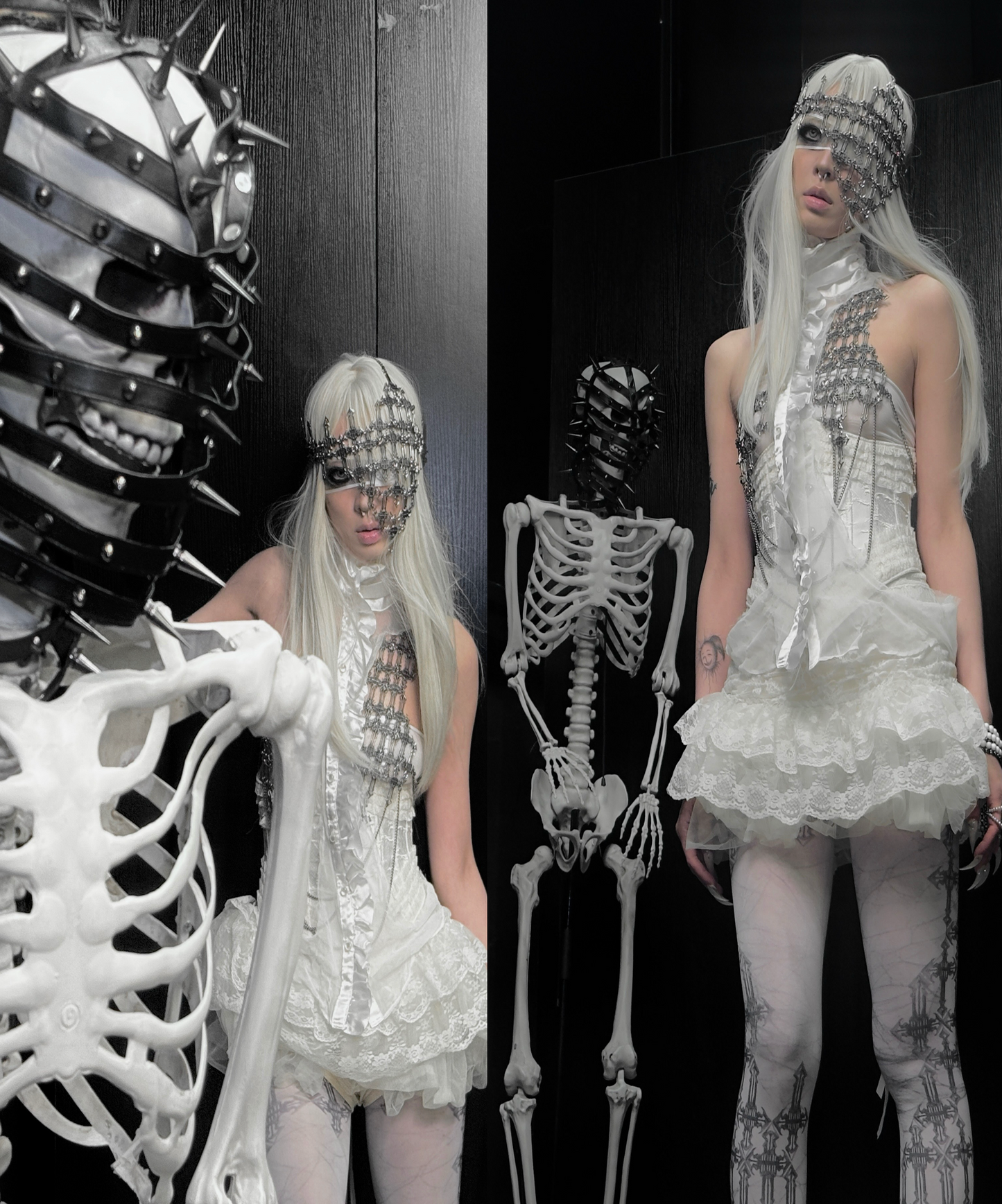 IIIMIII Whitetotem printed stockings6
