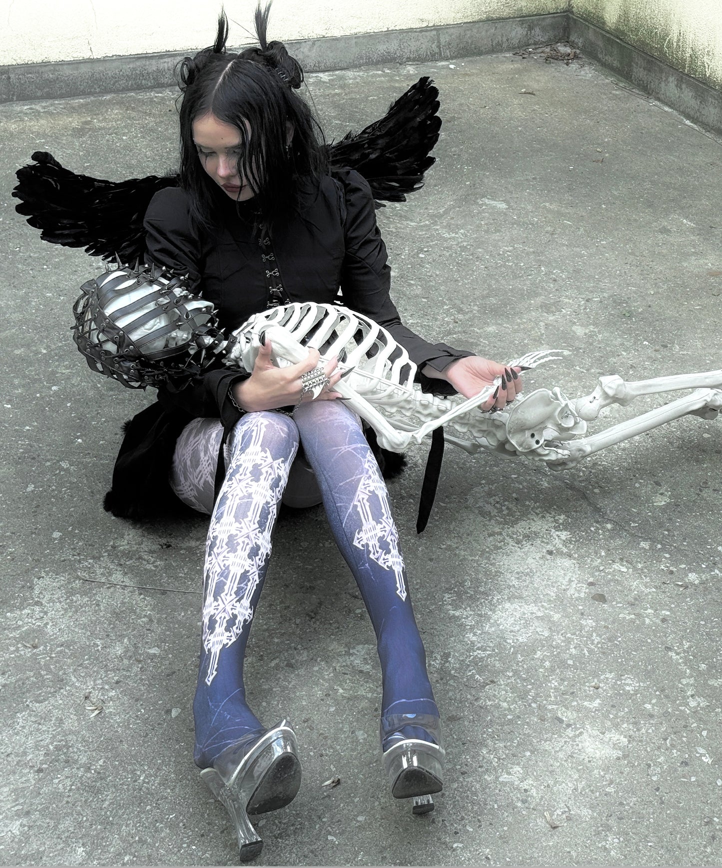 IIIMIII Darktotem print stockings6