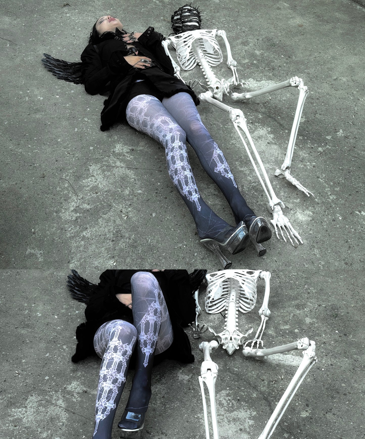 IIIMIII Darktotem print stockings6