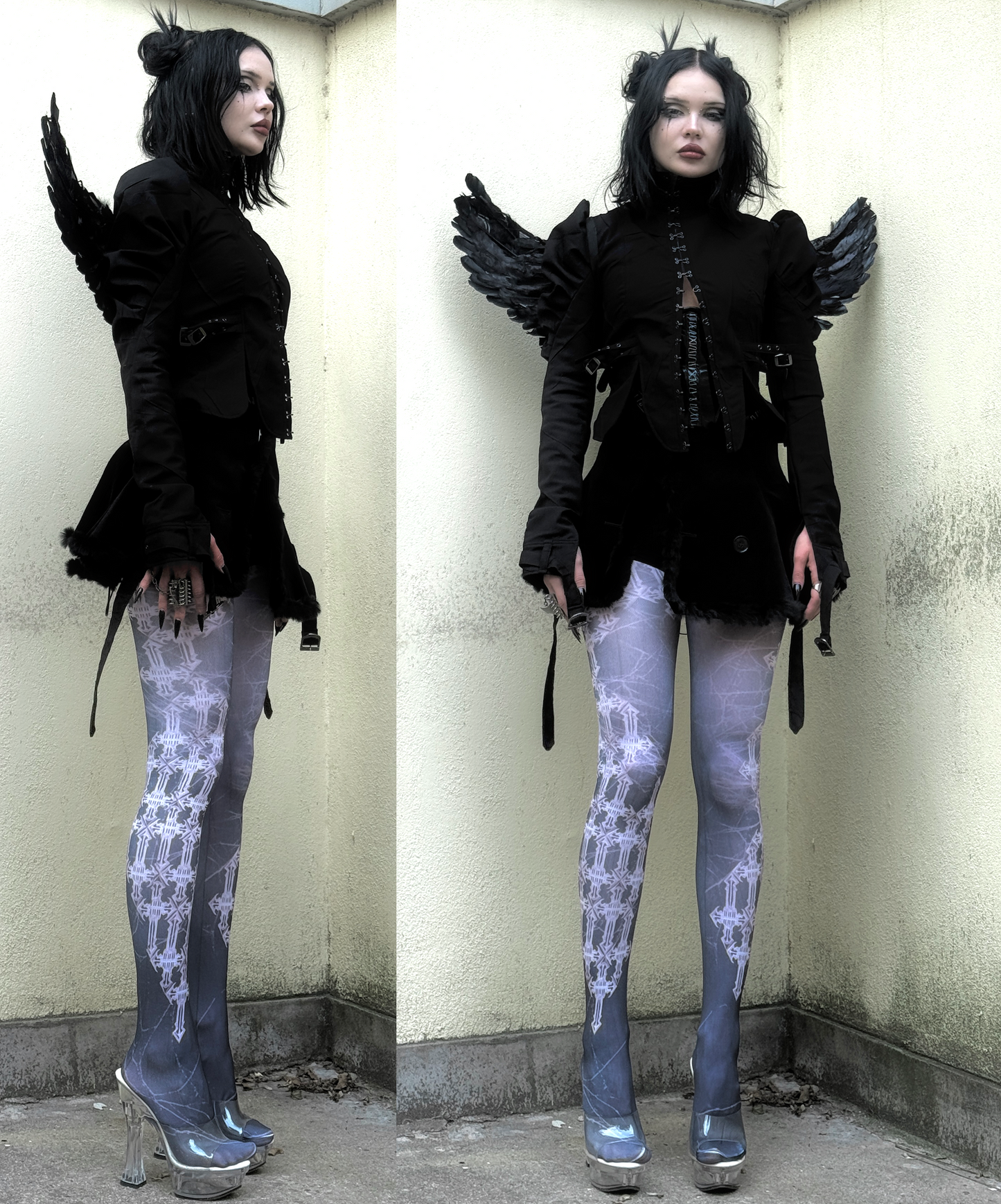 IIIMIII Darktotem print stockings6