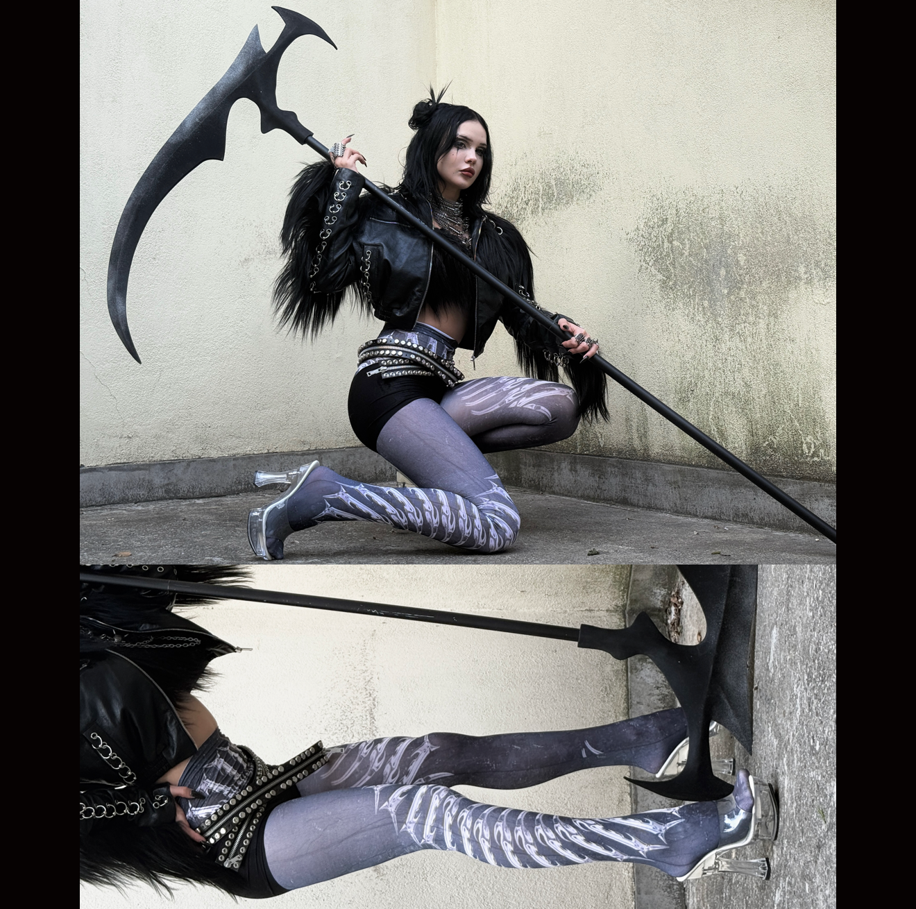 IIIMIII Darktotem print stocking7