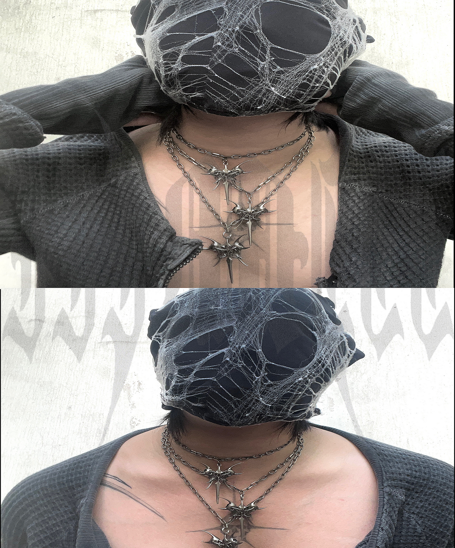 IIIMIII BlackPaintingII Chain Necklace2