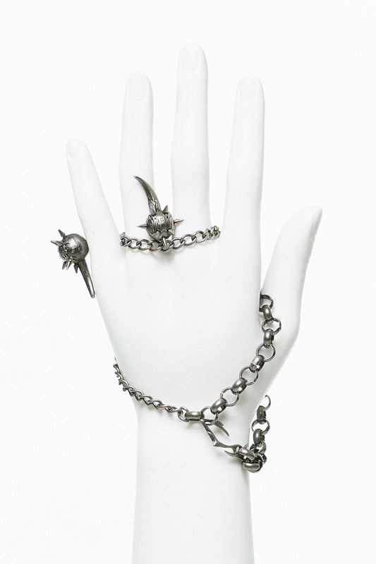 IIIMIII BrokenWeb One piece ring chain