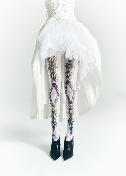 IIIMIII Whitetotem printed stockings3