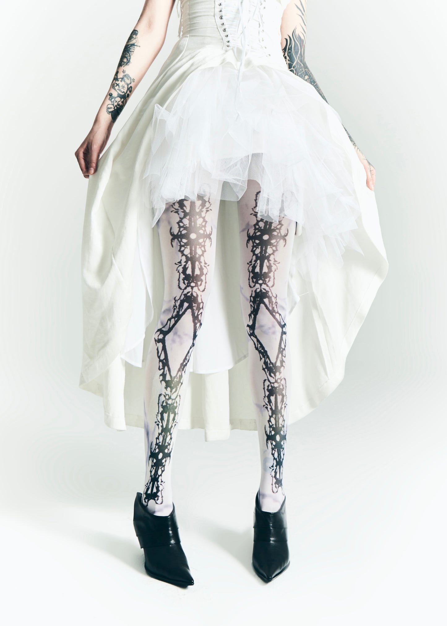 IIIMIII Whitetotem printed stockings3