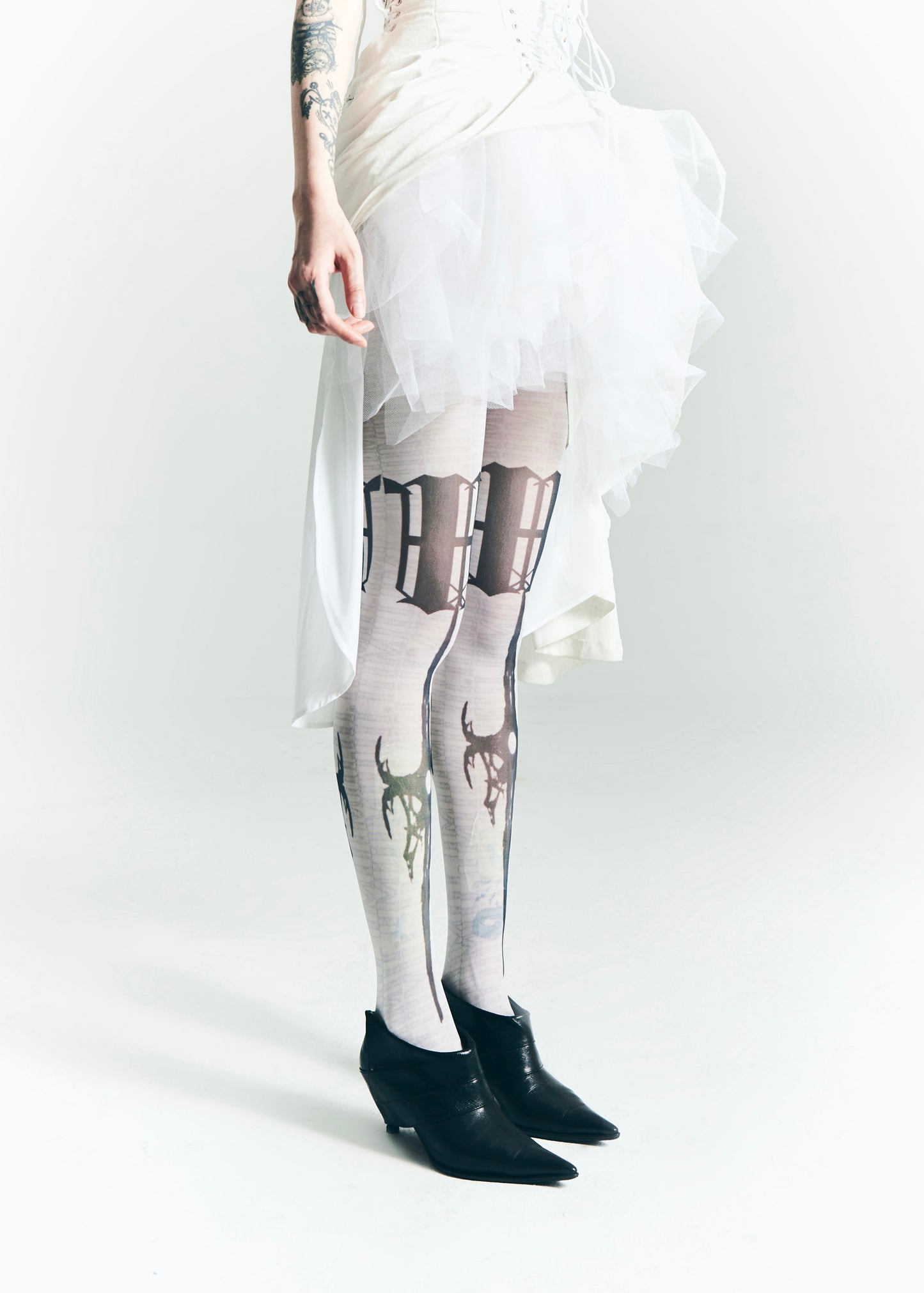 IIIMIII Whitetotem printed stockings4